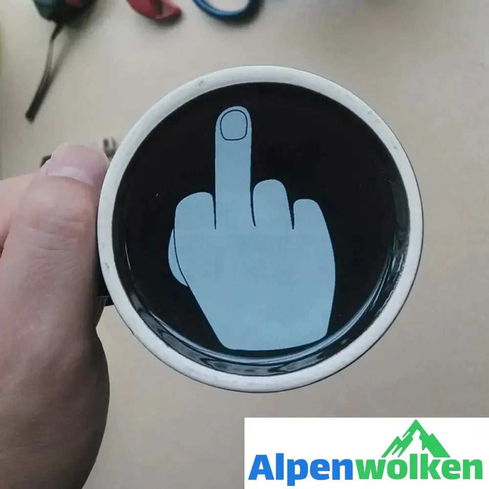 Alpenwolken - 🖤Lustige Mittelfinger-Tasse