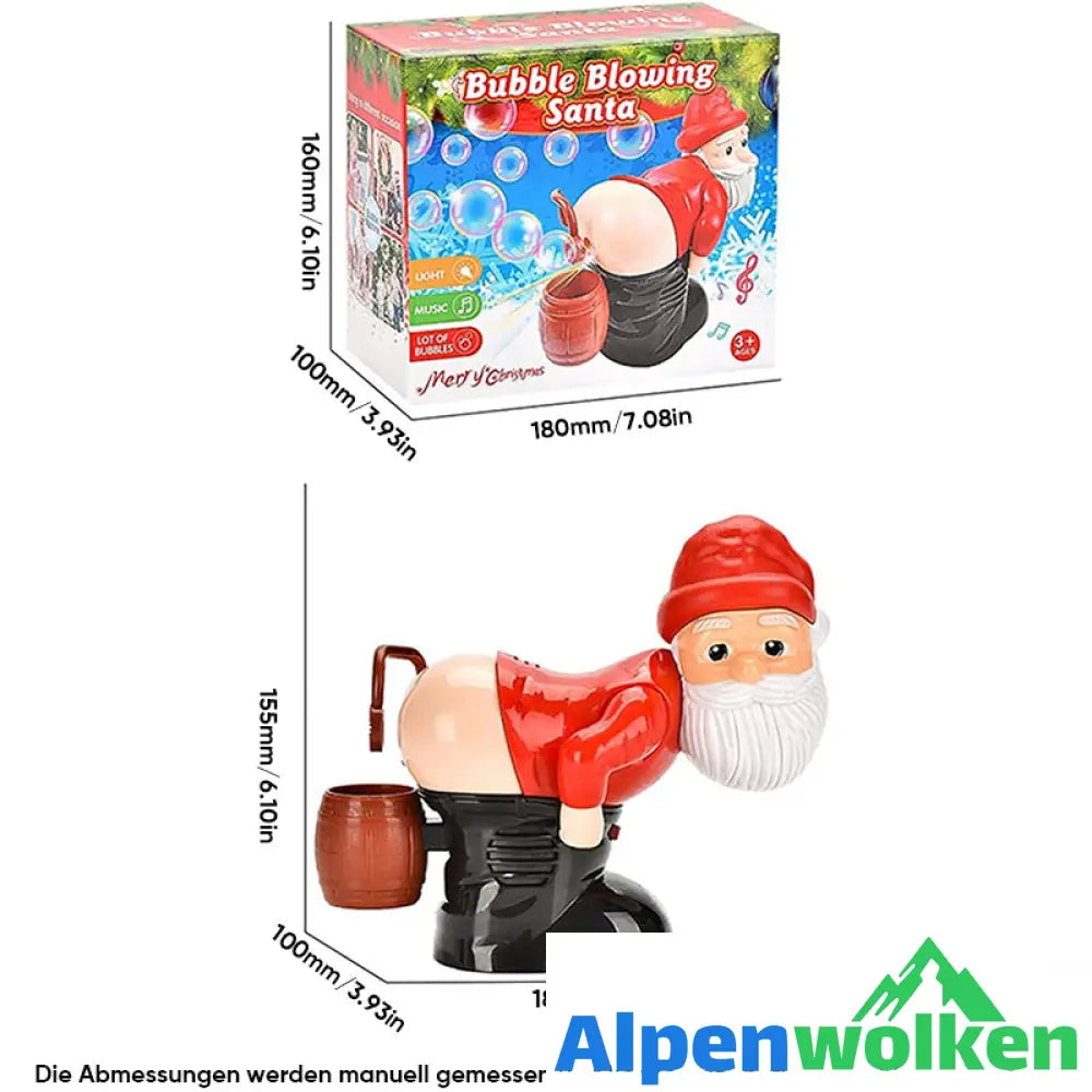 Alpenwolken - Lustige Weihnachtsmann-Blasenblasmaschine