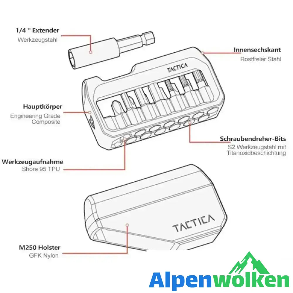 Alpenwolken - M250 Hex-Antriebssatz