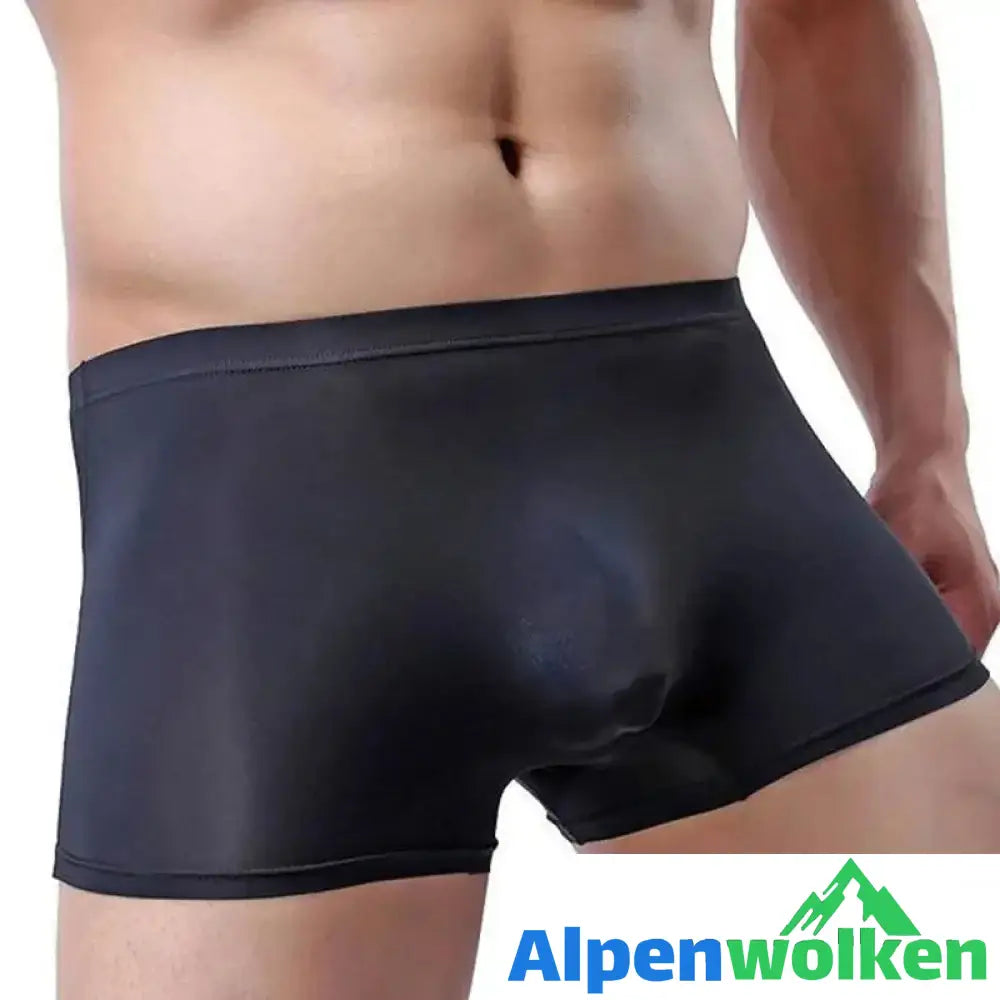 Alpenwolken - Männliche atmungsaktive Unterhose aus Eisseide