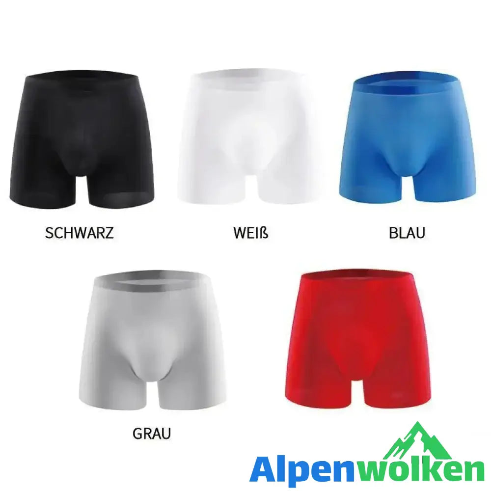 Alpenwolken - Männliche atmungsaktive Unterhose aus Eisseide