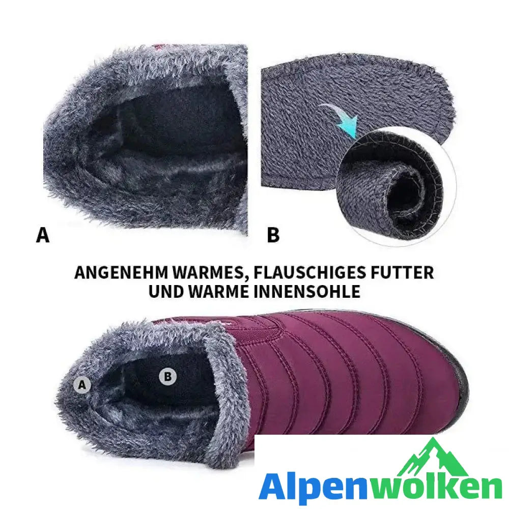 Alpenwolken - Männliche und weibliche Paare Schneeschuhe