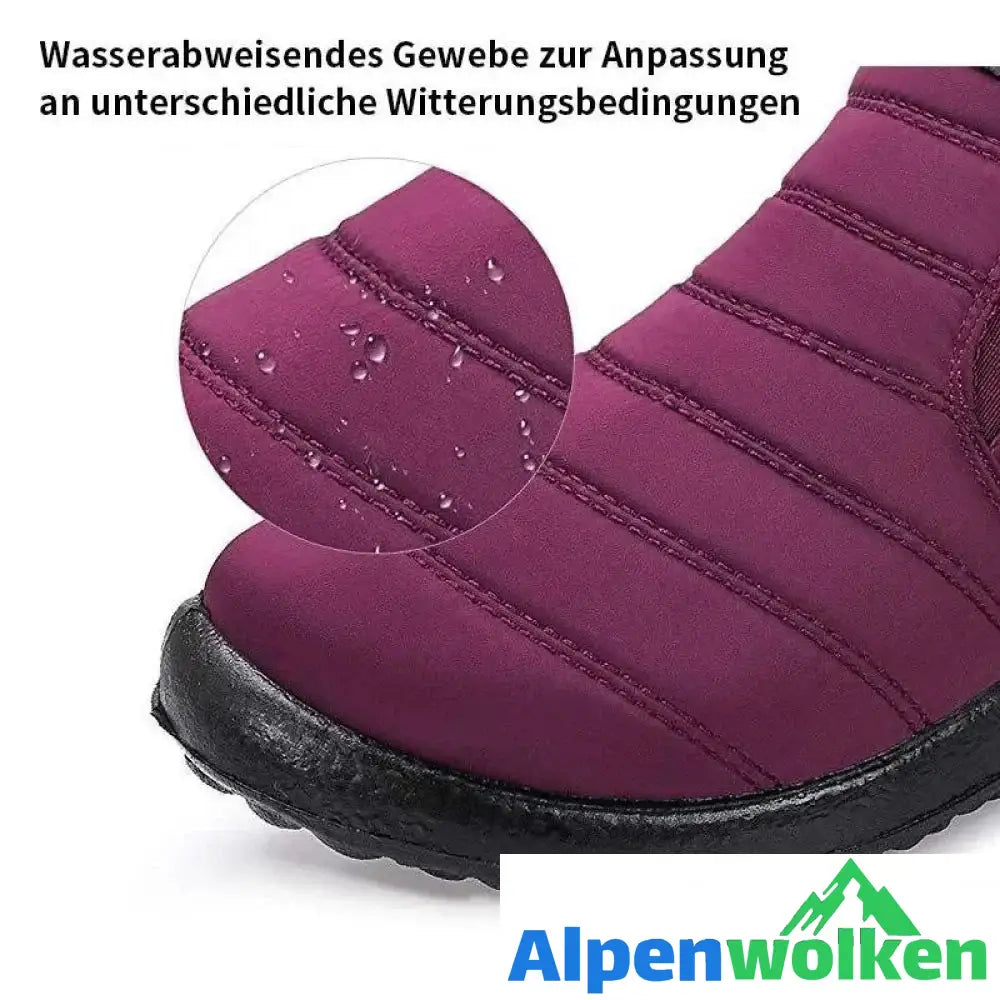 Alpenwolken - Männliche und weibliche Paare Schneeschuhe