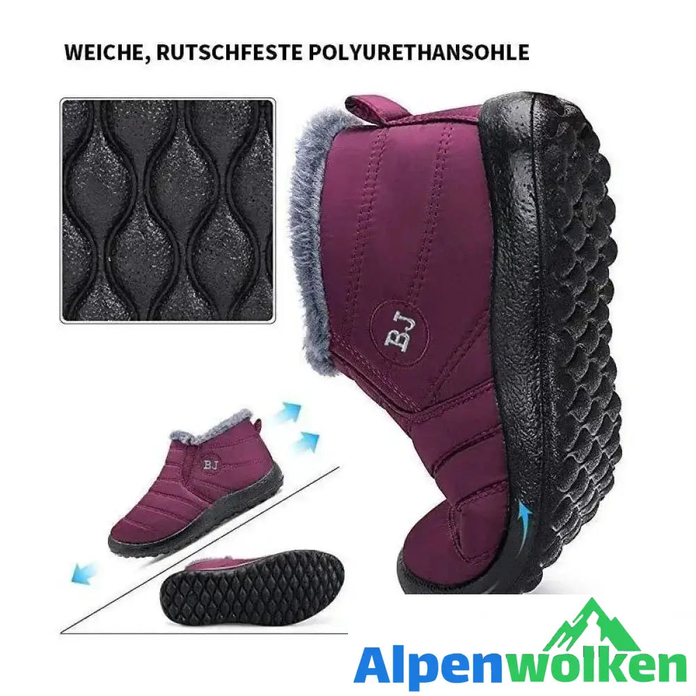 Alpenwolken - Männliche und weibliche Paare Schneeschuhe