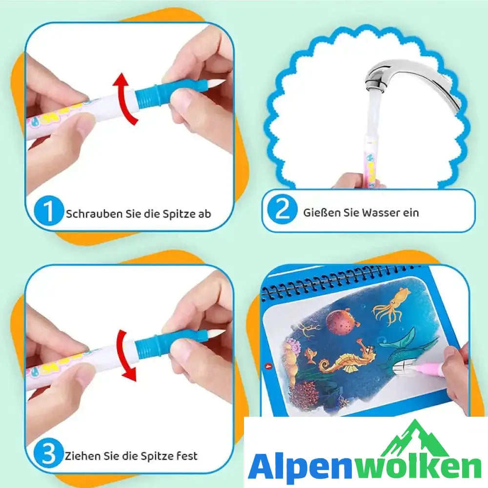 Alpenwolken - Magisches Wasserbilderbuch Für Kinder