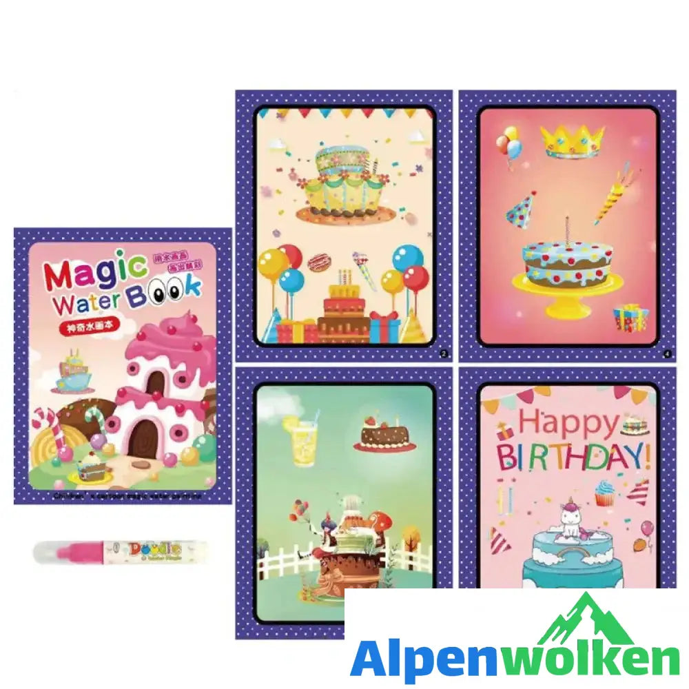 Alpenwolken - Magisches Wasserbilderbuch Für Kinder Kuchen