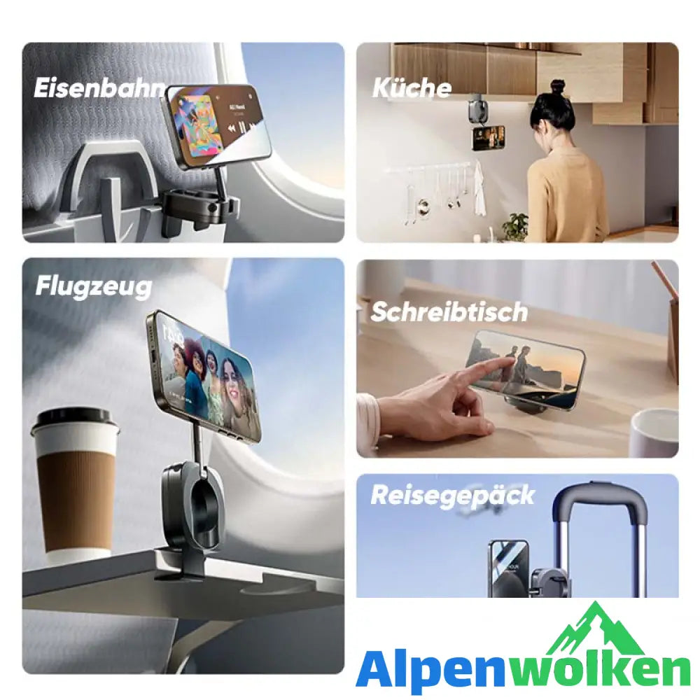 Alpenwolken - Magnetischer Handy-Halter für den Schreibtisch