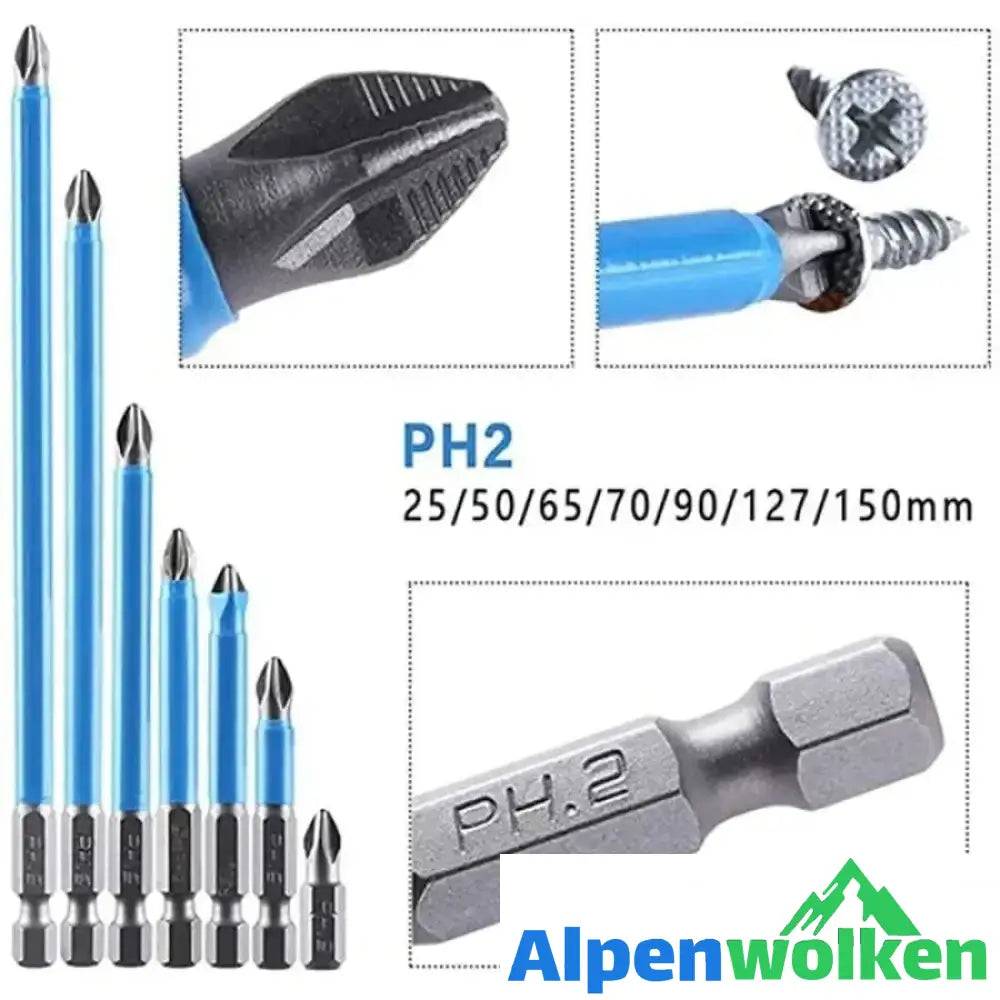 Alpenwolken - Magnetischer rutschfester Bohrer (7 Stk)