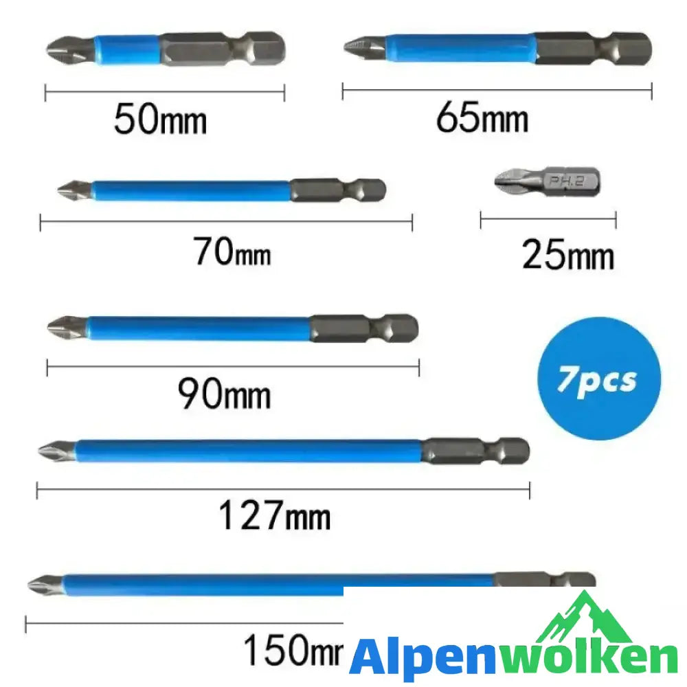 Alpenwolken - Magnetischer rutschfester Bohrer (7 Stk)