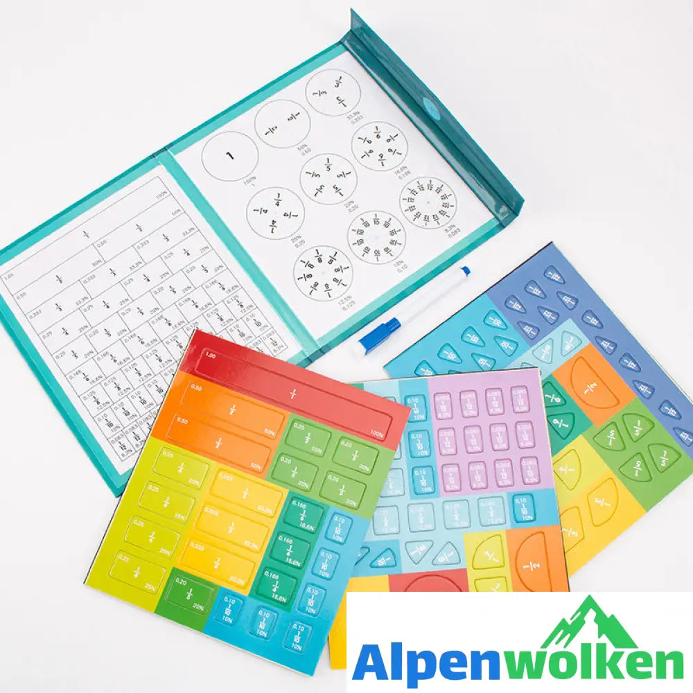 Alpenwolken - Magnetisches Buch-Bruchteil-Puzzle für Kinder