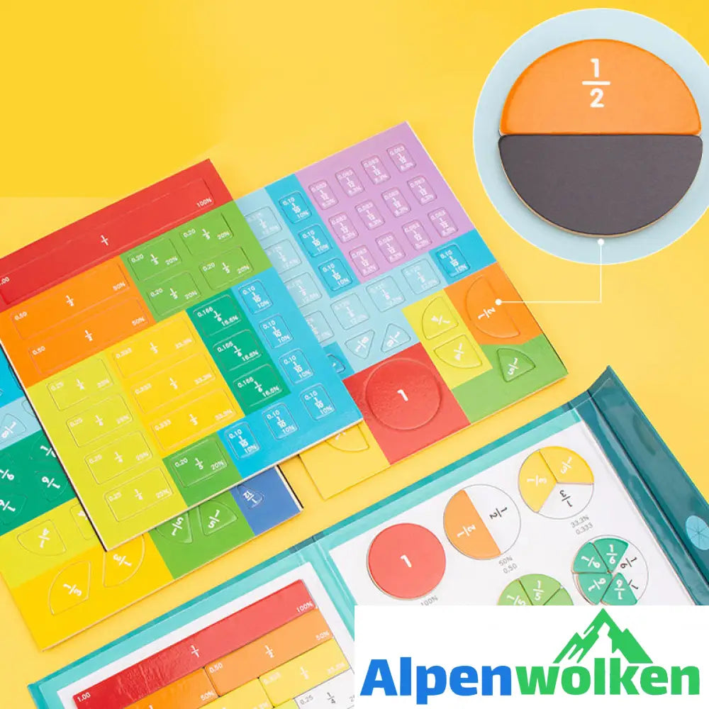 Alpenwolken - Magnetisches Buch-Bruchteil-Puzzle für Kinder