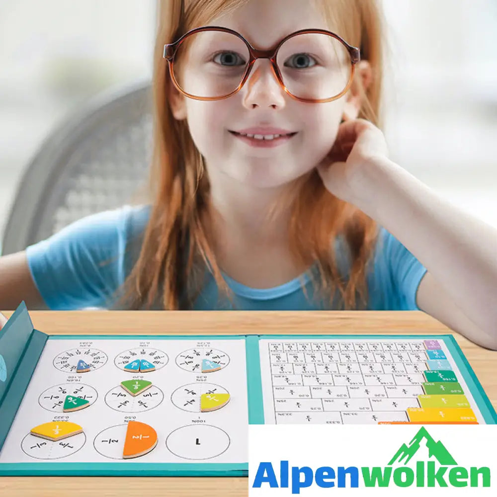 Alpenwolken - Magnetisches Buch-Bruchteil-Puzzle für Kinder