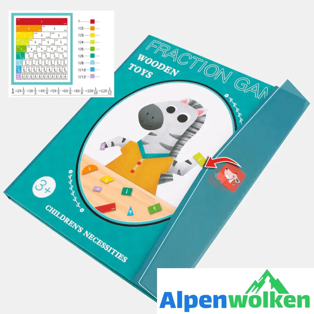 Alpenwolken - Magnetisches Buch-Bruchteil-Puzzle für Kinder