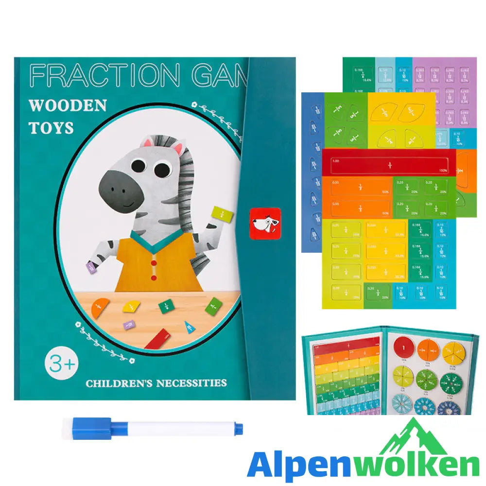 Alpenwolken - Magnetisches Buch-Bruchteil-Puzzle für Kinder