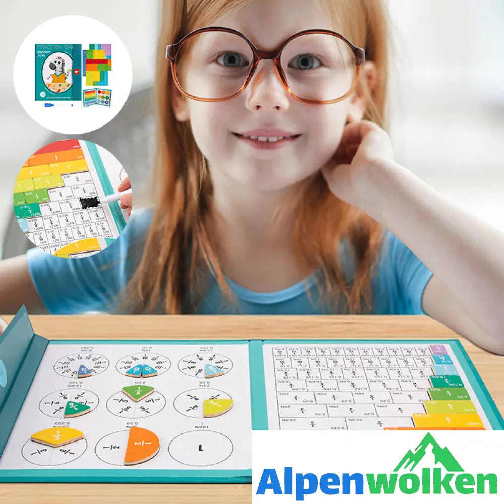 Alpenwolken - Magnetisches Buch-Bruchteil-Puzzle für Kinder