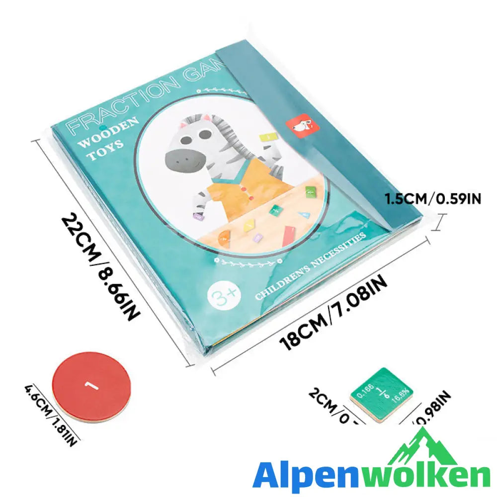 Alpenwolken - Magnetisches Buch-Bruchteil-Puzzle für Kinder