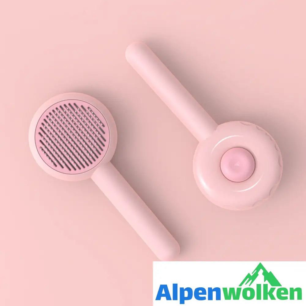 Alpenwolken - Massagekamm für Haustiere rosa