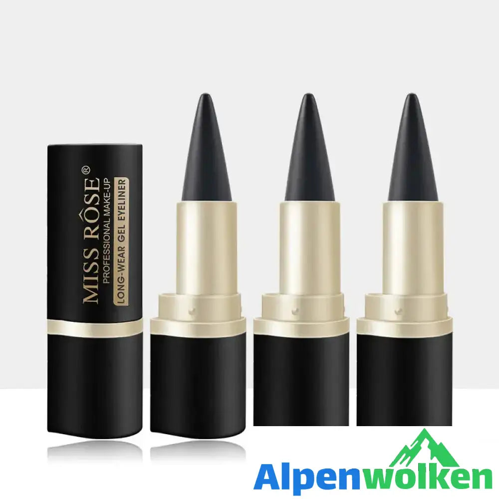 Alpenwolken - Matter, wasserfester, dauerhafter, schwarzer Einkopf-Eyeliner, 24 Stück