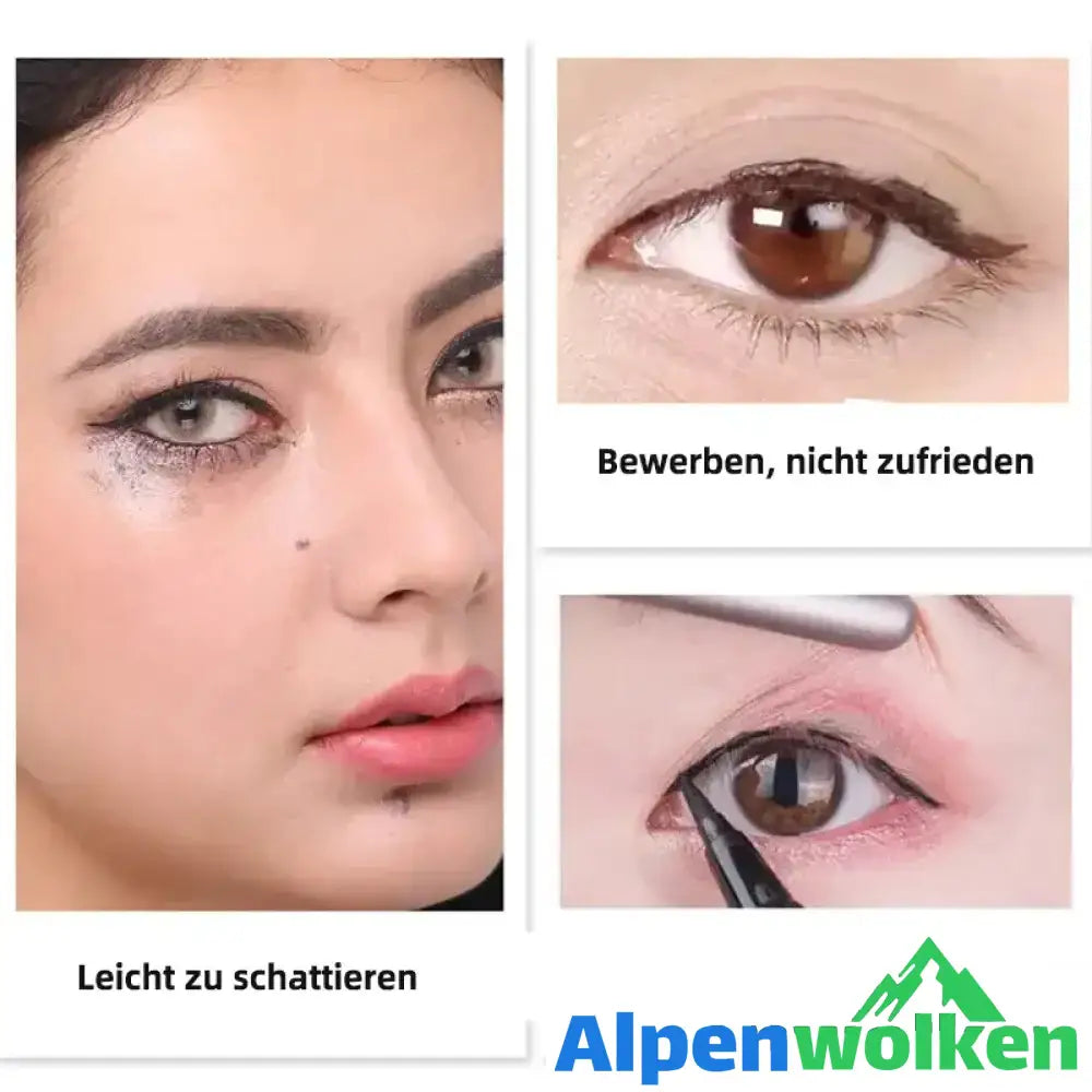 Alpenwolken - Matter, wasserfester, dauerhafter, schwarzer Einkopf-Eyeliner, 24 Stück