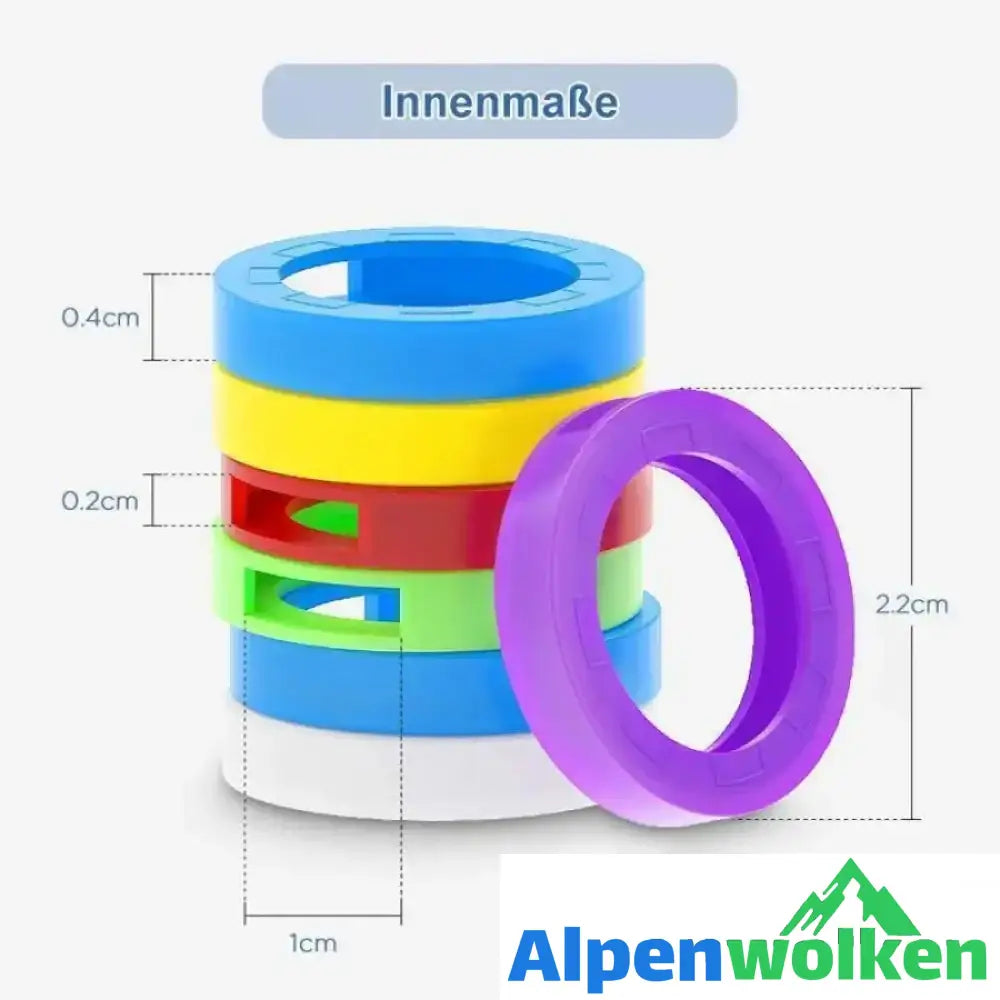 Alpenwolken - Mehrfarbige Silikon Schlüsselkappen Satz