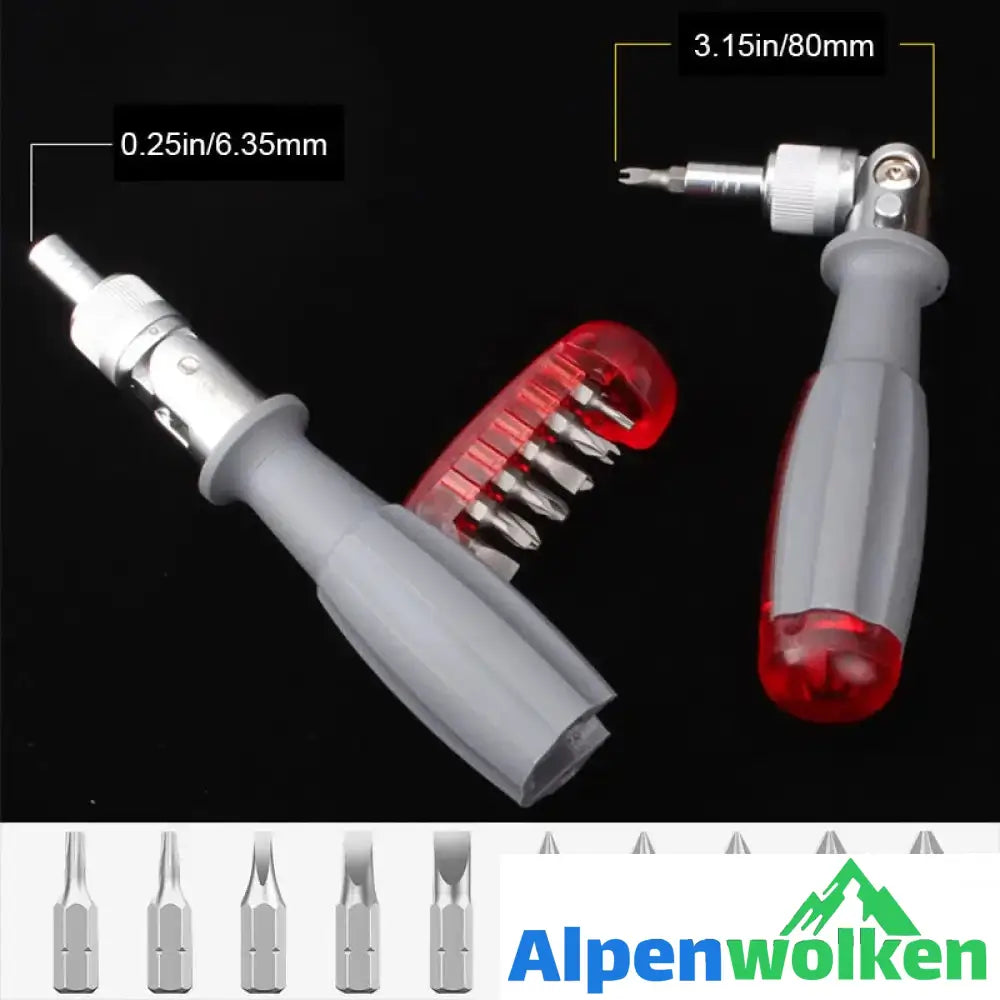 Alpenwolken - Mehrwinkel Ratschenschraubendreher Set