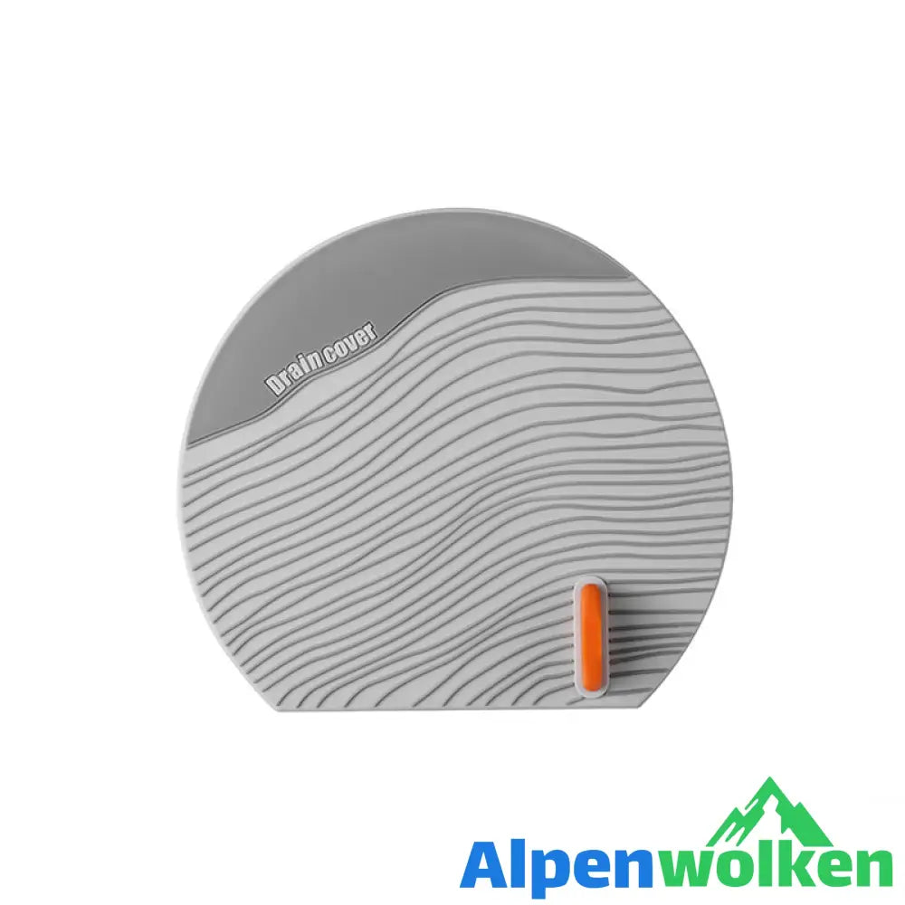 Alpenwolken - Mehrzweck-Bodenablaufabdeckung aus Silikon Grau (3 Stück)