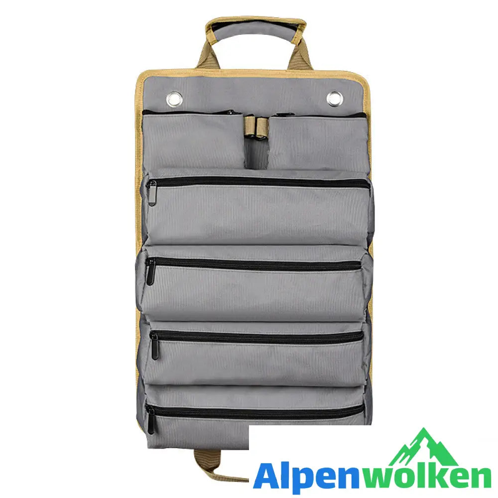 Alpenwolken - Mehrzweck-Werkzeugtasche Khaki Dunkelgrau