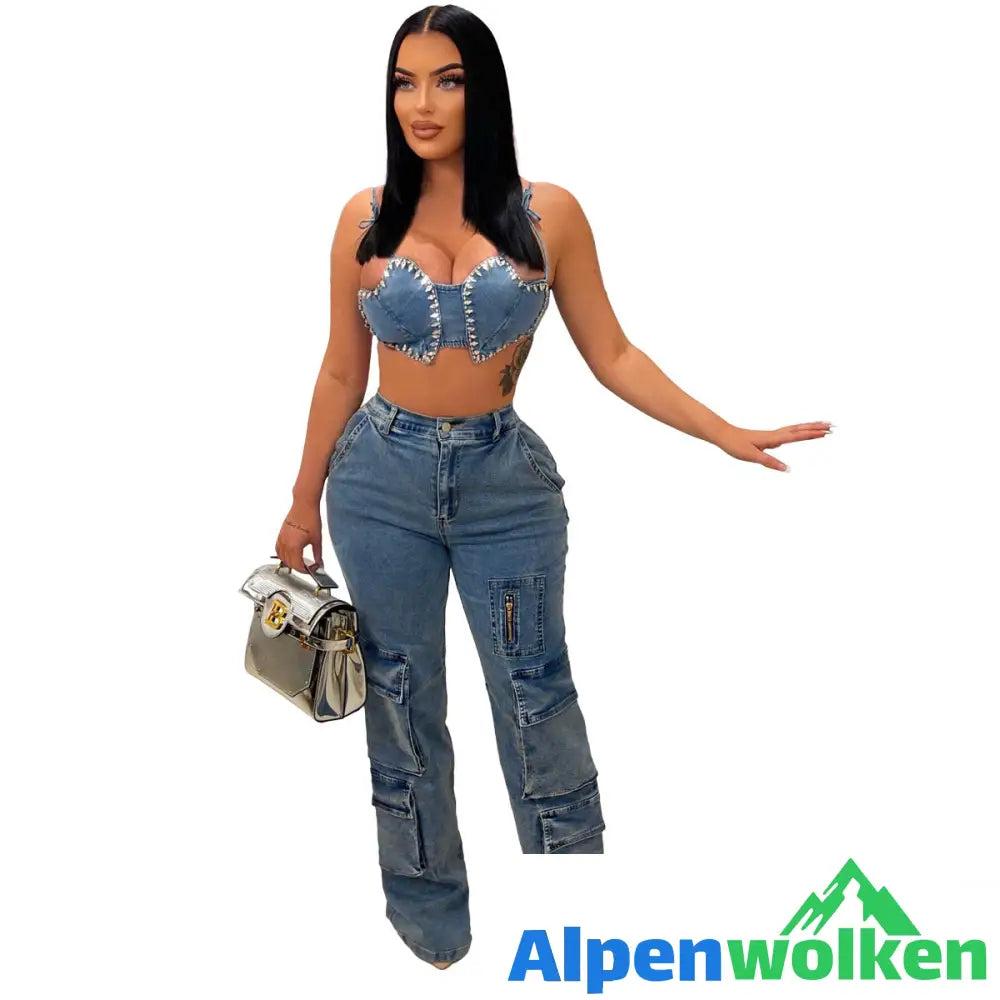 Alpenwolken - Melany Urban Cargo Jeans