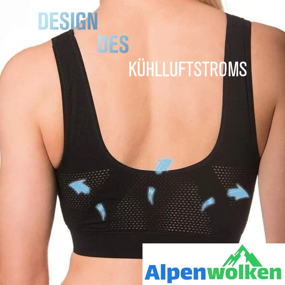 Alpenwolken - Mesh Atmungsaktiver Sport BH