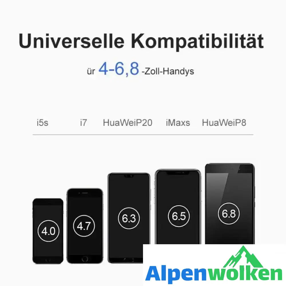 Alpenwolken - Metall Handyhalter für Auto