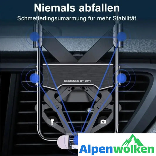 Alpenwolken - Metall Handyhalter für Auto