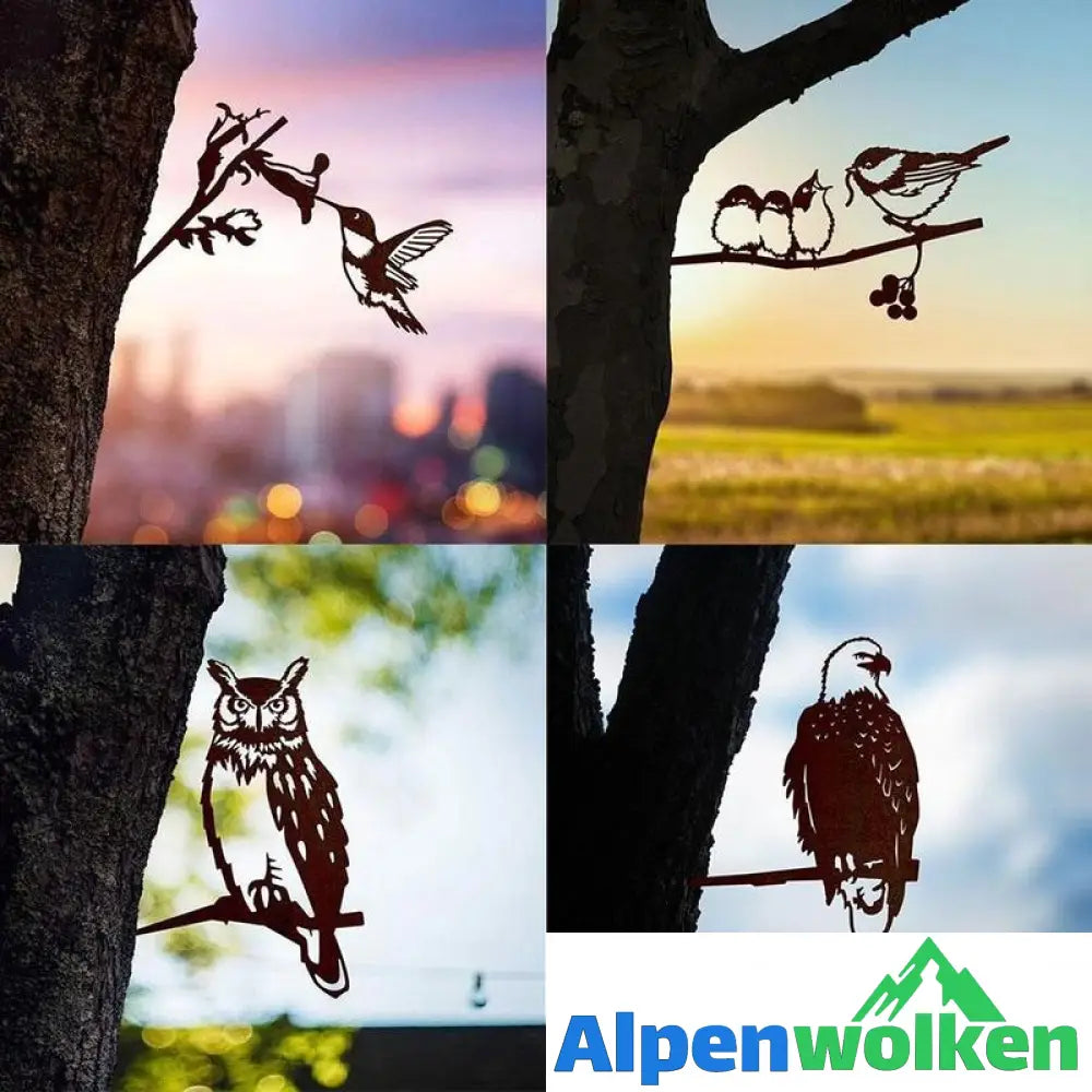 Alpenwolken - Metall Kolibri Kunst Hof