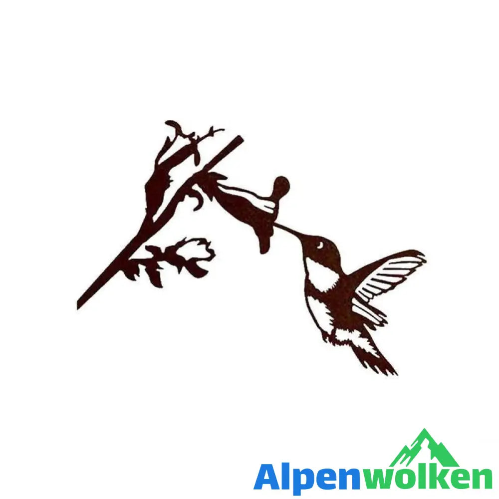 Alpenwolken - Metall Kolibri Kunst Hof