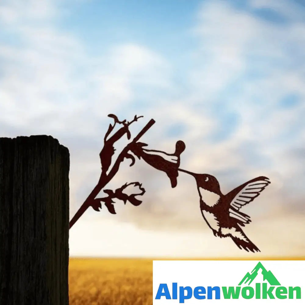 Alpenwolken - Metall Kolibri Kunst Hof Kolibri