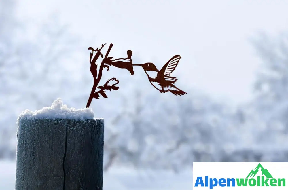 Alpenwolken - Metall Kolibri Kunst Hof