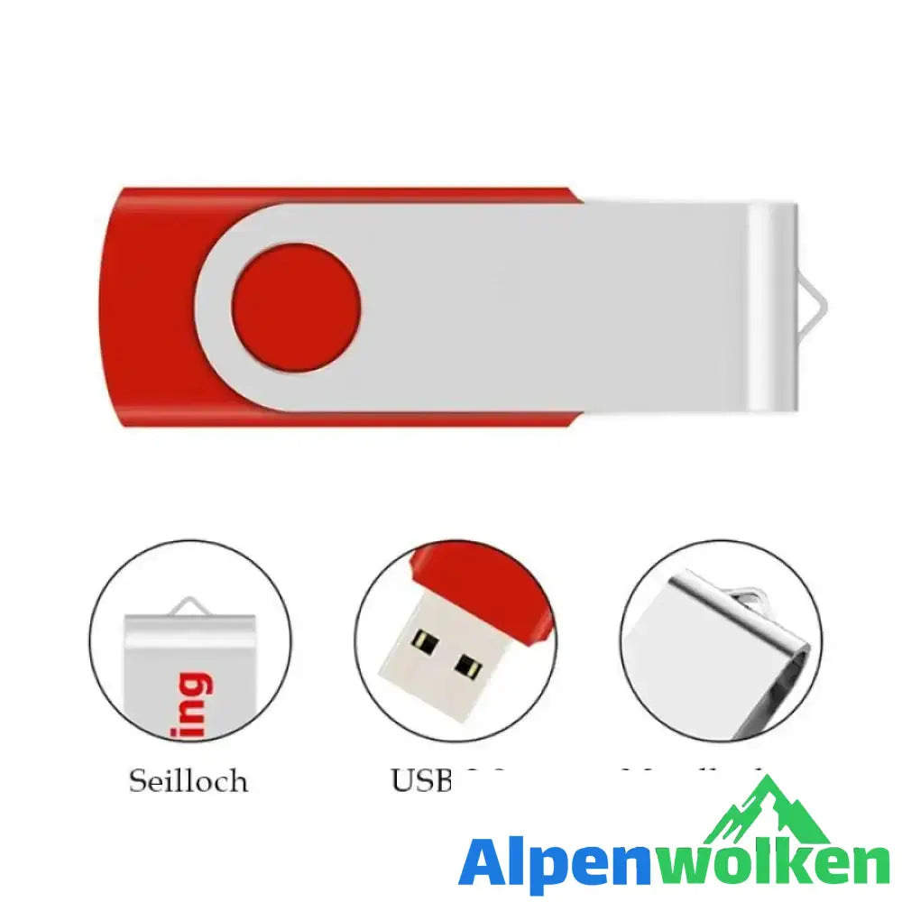 Alpenwolken - Metall rotierender USB