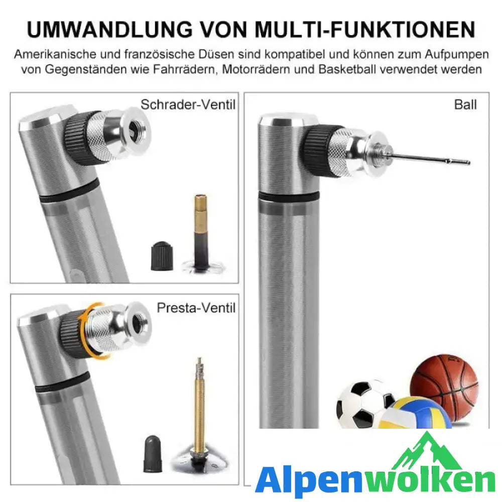 Alpenwolken - Mini-Fahrradpumpe