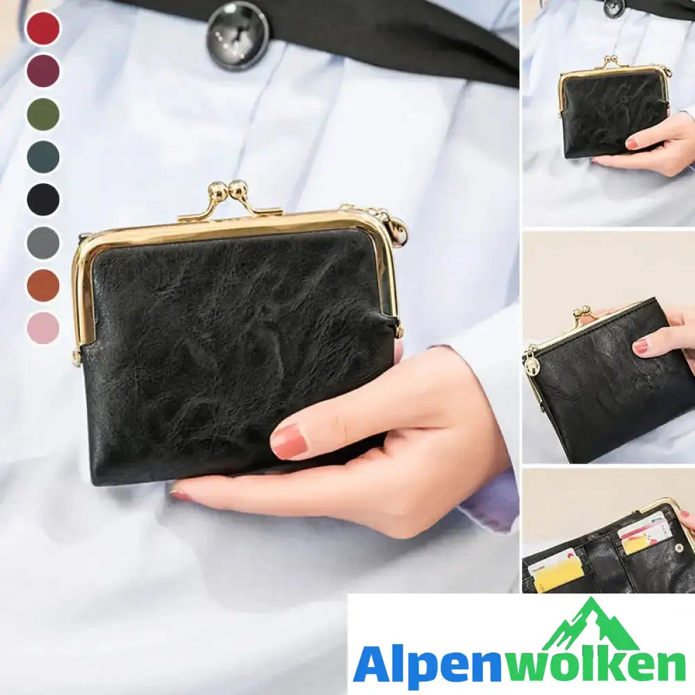 Alpenwolken - Mini Fashion Damen quadratische kurze Geldbörse