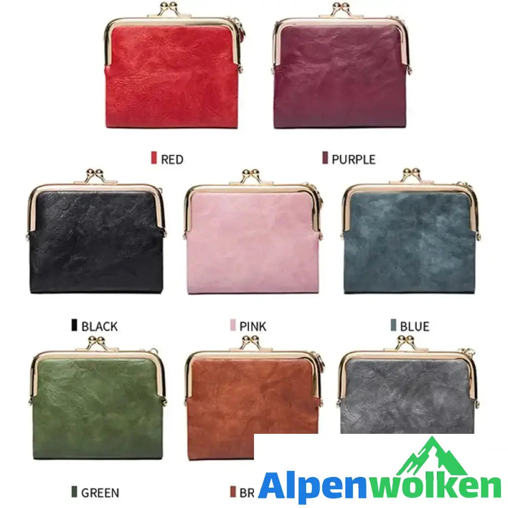 Alpenwolken - Mini Fashion Damen quadratische kurze Geldbörse