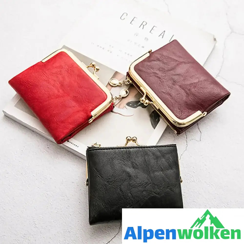 Alpenwolken - Mini Fashion Damen quadratische kurze Geldbörse