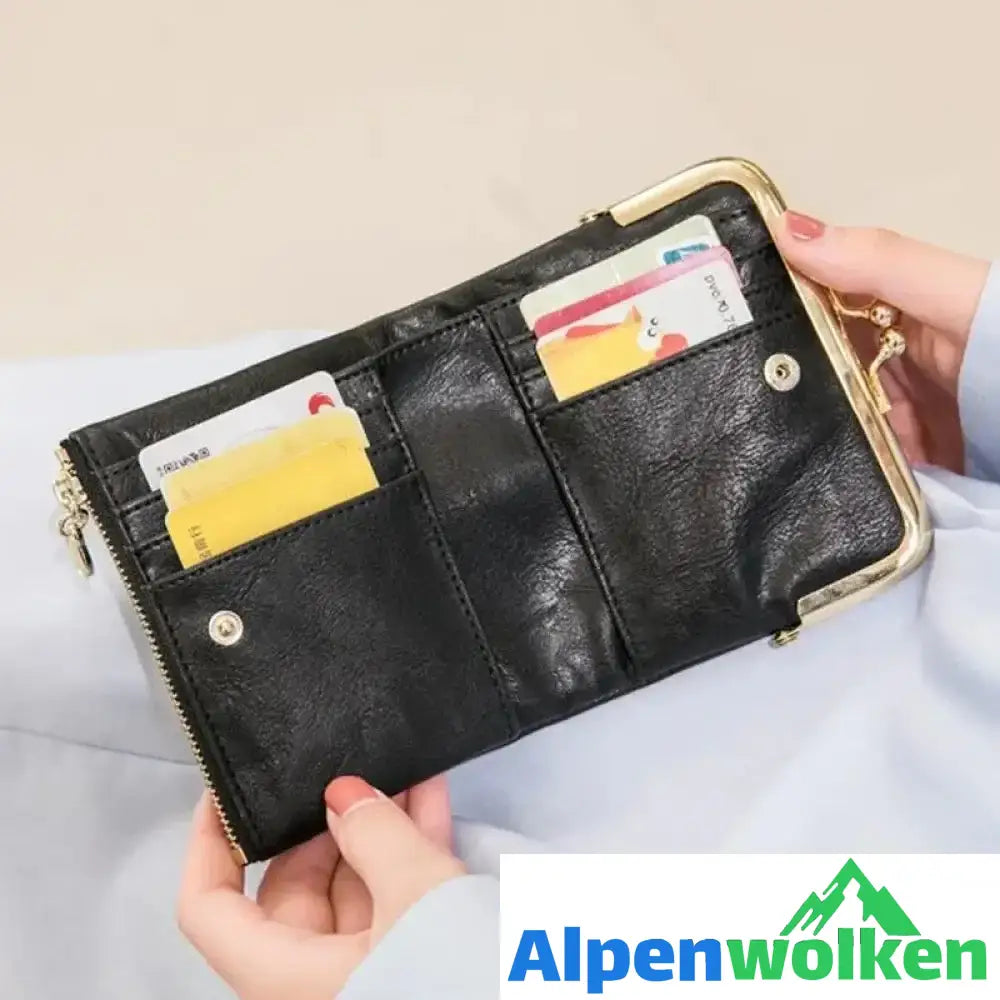 Alpenwolken - Mini Fashion Damen quadratische kurze Geldbörse