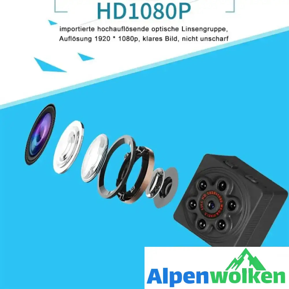 Alpenwolken - Mini HD 1080P Action Kamera Auto DVR