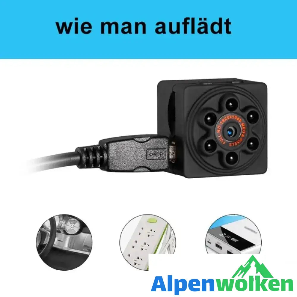 Alpenwolken - Mini HD 1080P Action Kamera Auto DVR