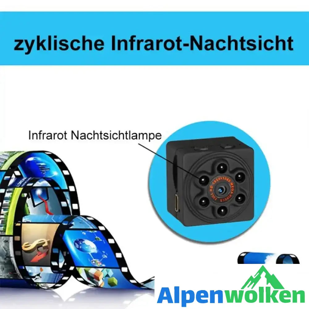 Alpenwolken - Mini HD 1080P Action Kamera Auto DVR