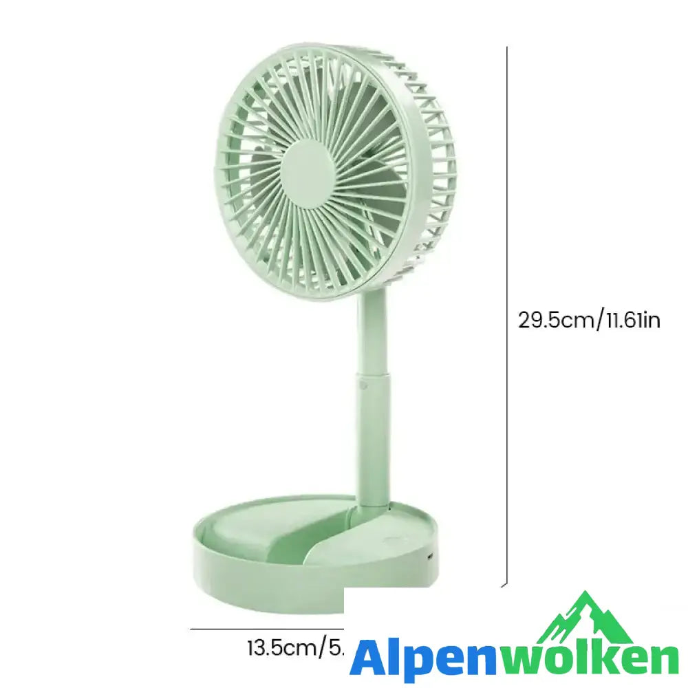 Alpenwolken - Mini-Lüfter mit faltbarem Teleskop-Handyhalter