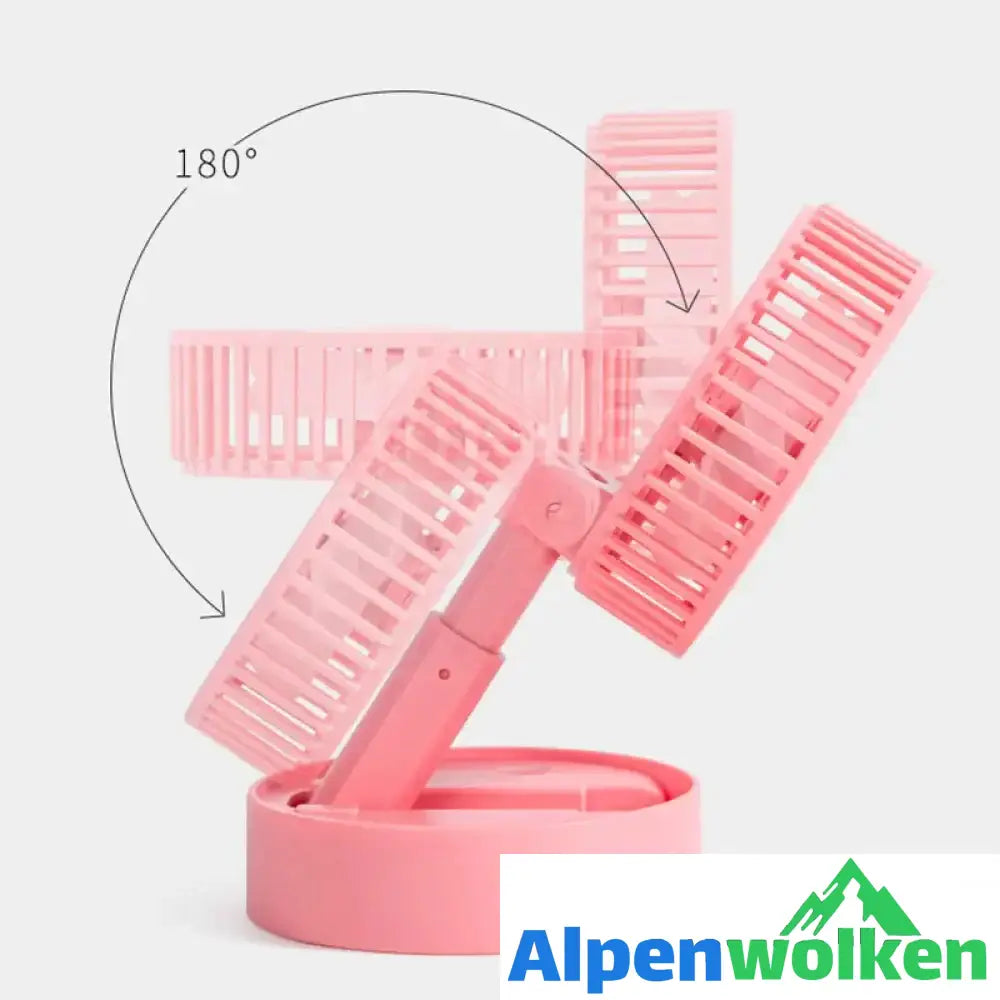 Alpenwolken - Mini-Lüfter mit faltbarem Teleskop-Handyhalter