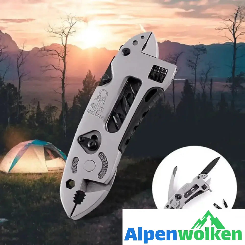 Alpenwolken - Mini Multifunktionales Edelstahl-Bauwerkzeugset