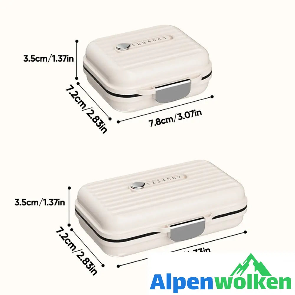 Alpenwolken - Mini-Portable-Pillenbox