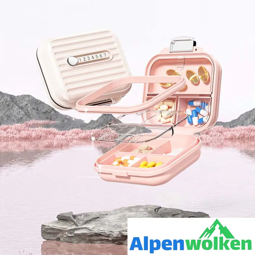 Alpenwolken - Mini-Portable-Pillenbox