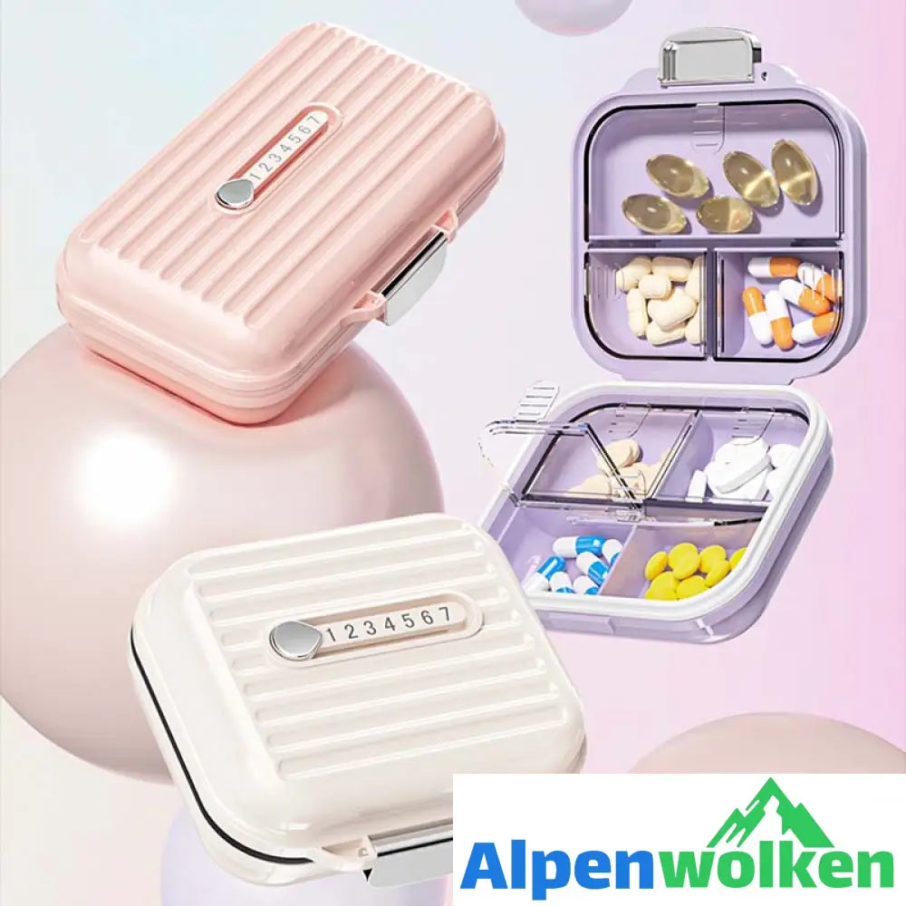 Alpenwolken - Mini-Portable-Pillenbox